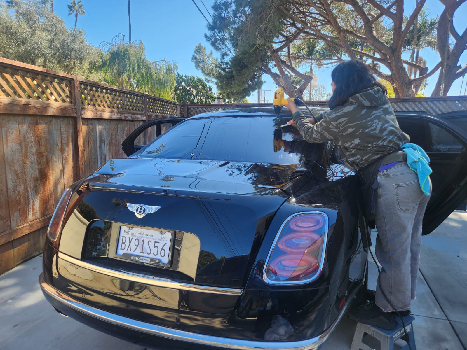 Mobile Tinting professional at work