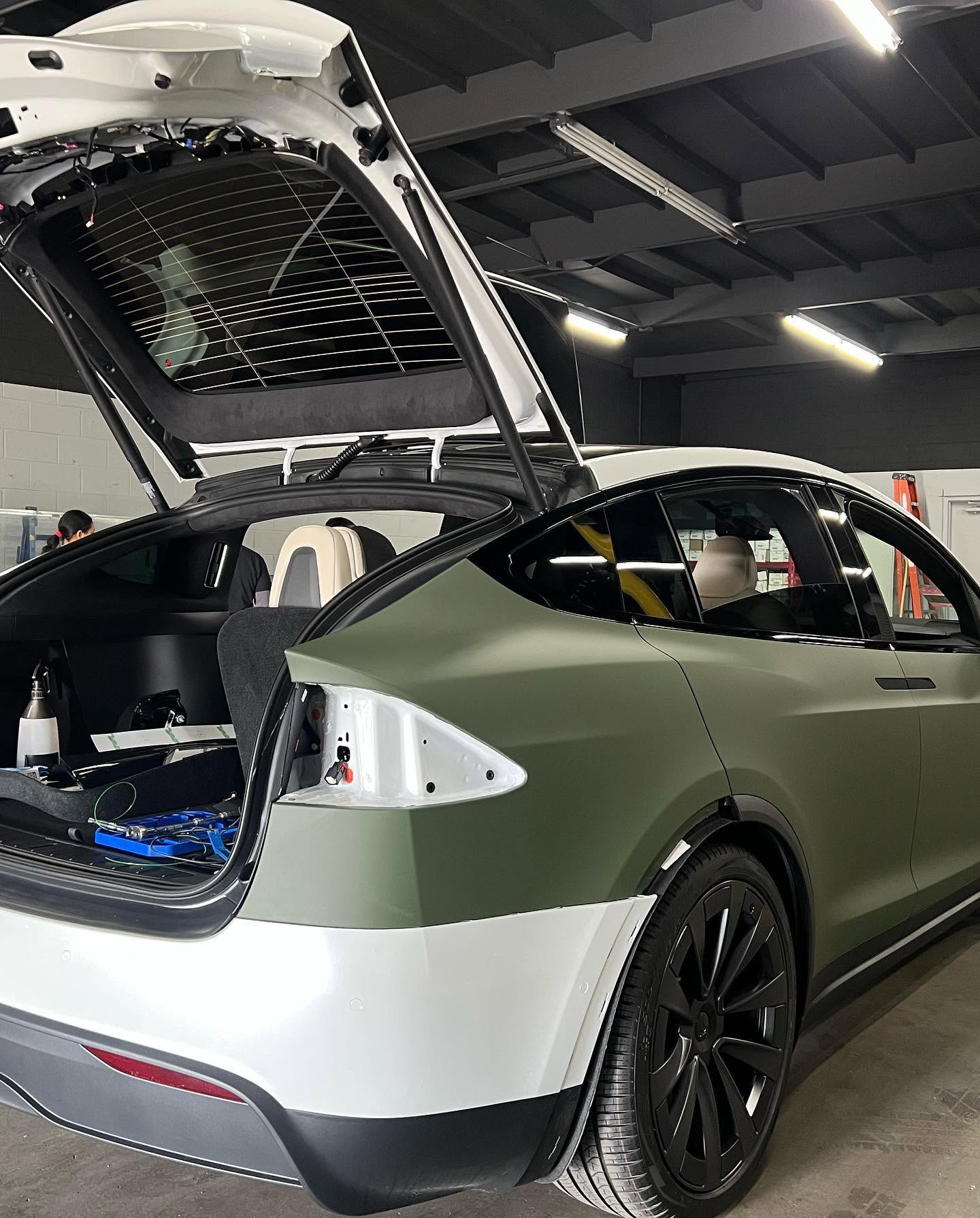 Car window before tinting