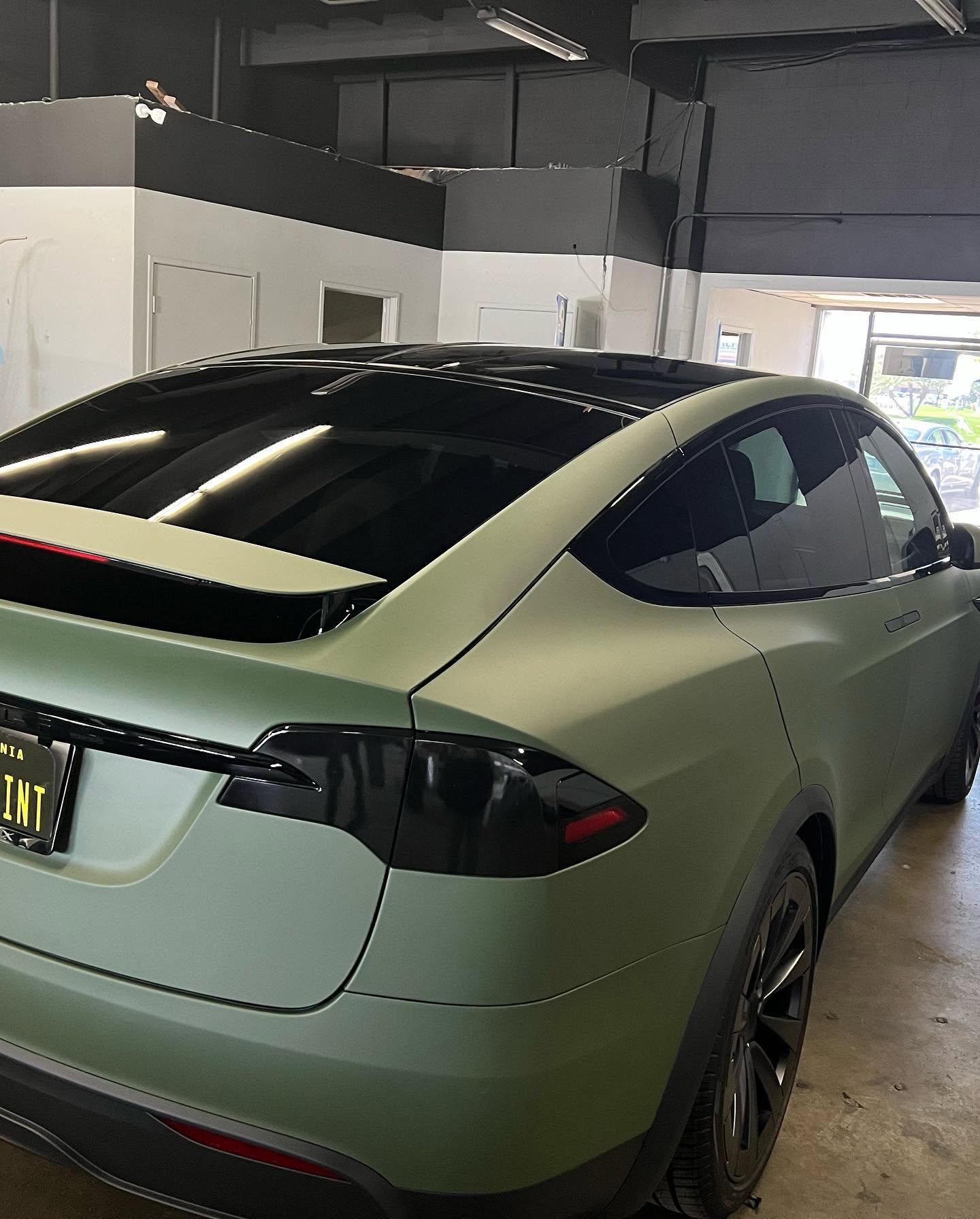 Car window after tinting